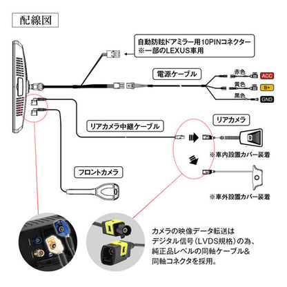 MAXWIN デジタルミラー MDR-PRO2 純正交換タイプデジタルインナーミラー